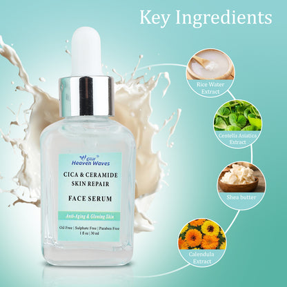 Heaven Waves Cica &amp; Ceramide Skin Repair Face Serum | 30ml