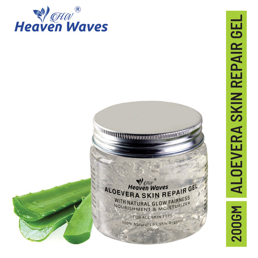 Heaven Waves Pure Aloe Vera Gel For Deep Hydration (200g)