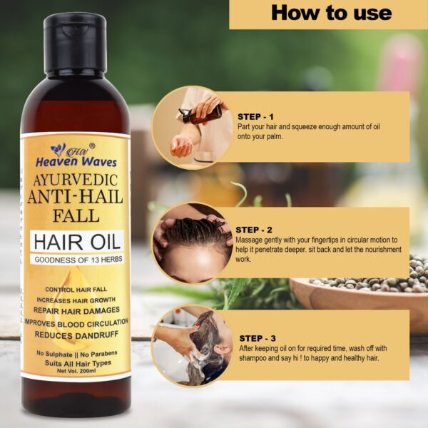 anti hair fall hair oil direction to use