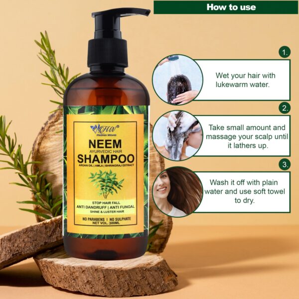 Direction to use of neem shampoo