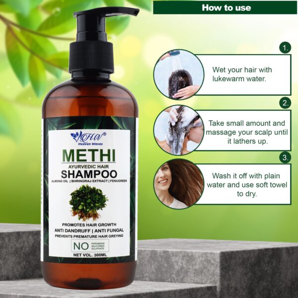 methi shampoo direction to use