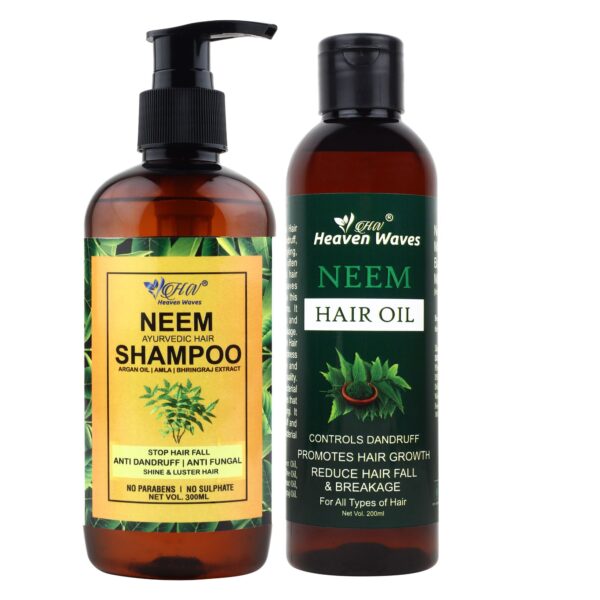 neem hair oil and neem hair shampoo