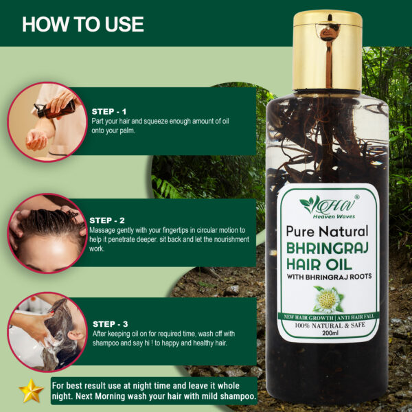 Direction to use of bhringraj hair oil