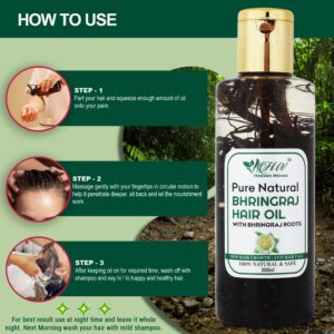 how to use bhringraj hair oil