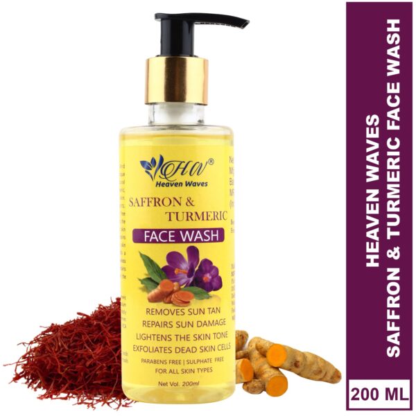 saffron and turmeric face wash