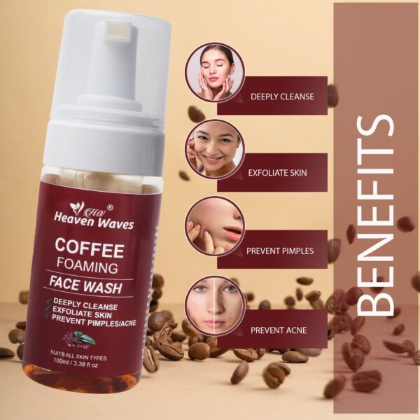 coffee foaming face wash