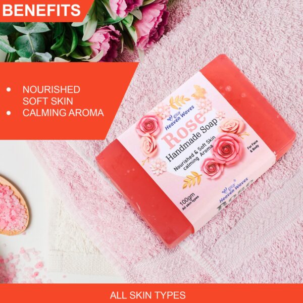 benefits of rose handmade soap