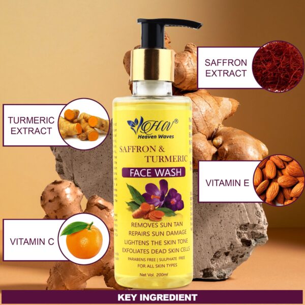 saffron and turmeric face wash