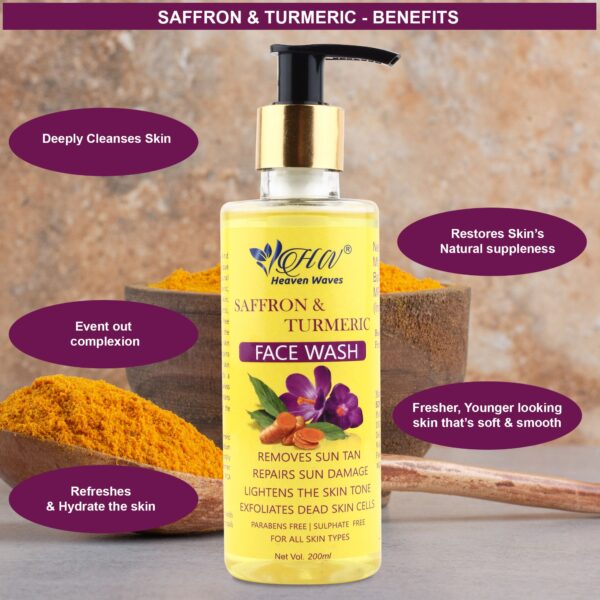 saffron and turmeric face wash