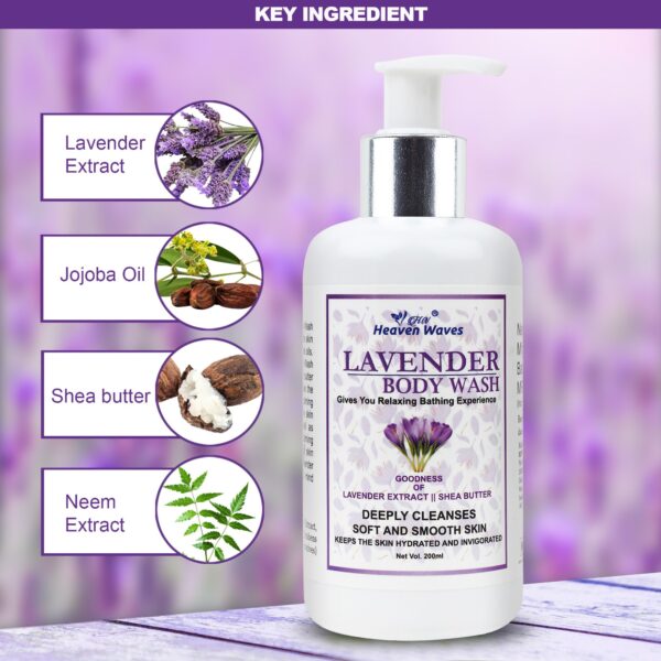 lavender body wash key ingredients